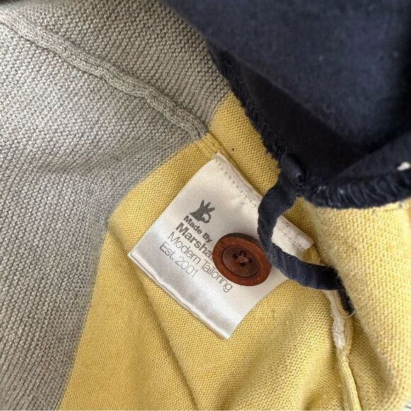 Striped color block style men’s hoodie - Picture 9 of 10